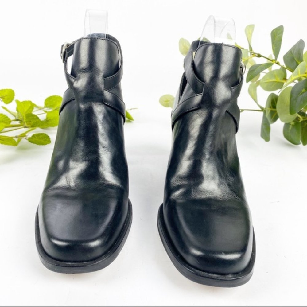 Steve Madden Bootie Square Toe Block Heel In Black - image 2